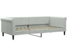 Lova Sofa, šviesiai pilkos spalvos, 90x200cm, aksomas