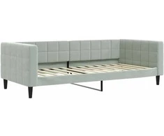 Lova Sofa, šviesiai pilkos spalvos, 90x200cm, aksomas