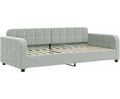 Lova Sofa, šviesiai pilkos spalvos, 90x200cm, aksomas
