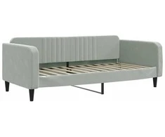 Lova Sofa, šviesiai pilkos spalvos, 90x200cm, aksomas