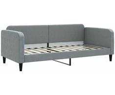 Sofa, šviesiai pilkos spalvos, 90x200cm, audinys
