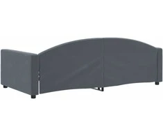 Sofa, tamsiai pilkos spalvos, 100x200cm, aksomas