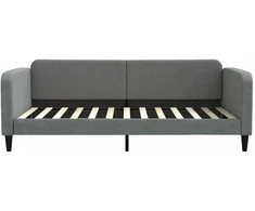 Lova Sofa, tamsiai pilkos spalvos, 100x200cm, audinys