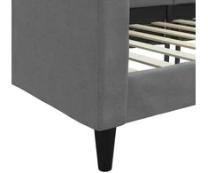 Sofa, tamsiai pilkos spalvos, 100x200cm, audinys