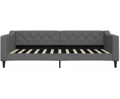 Lova Sofa, tamsiai pilkos spalvos, 100x200cm, audinys