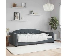 Lova Sofa, tamsiai pilkos spalvos, 100x200cm, aksomas