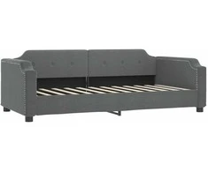 Lova Sofa, tamsiai pilkos spalvos, 100x200cm, audinys