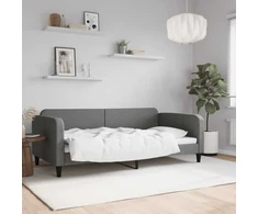 Lova Sofa, tamsiai pilkos spalvos, 100x200cm, audinys