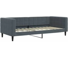 Lova Sofa, tamsiai pilkos spalvos, 100x200cm, aksomas