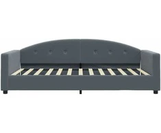 Lova Sofa, tamsiai pilkos spalvos, 100x200cm, aksomas