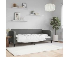 Lova Sofa, tamsiai pilkos spalvos, 80x200cm, audinys