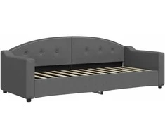 Lova Sofa, tamsiai pilkos spalvos, 80x200cm, audinys