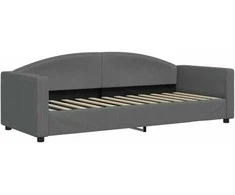 Lova Sofa, tamsiai pilkos spalvos, 80x200cm, audinys