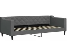 Lova Sofa, tamsiai pilkos spalvos, 80x200cm, audinys