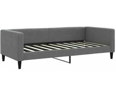 Lova Sofa, tamsiai pilkos spalvos, 90x190cm, audinys