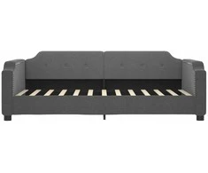Lova Sofa, tamsiai pilkos spalvos, 90x190cm, audinys