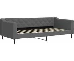 Lova Sofa, tamsiai pilkos spalvos, 90x200cm, audinys