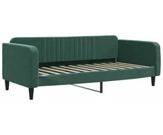 Lova Sofa, tamsiai žalios spalvos, 100x200cm, aksomas
