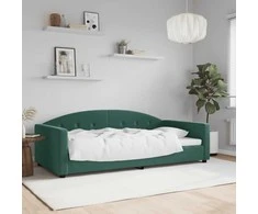 Lova Sofa, tamsiai žalios spalvos, 100x200cm, aksomas