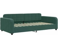 Lova Sofa, tamsiai žalios spalvos, 100x200cm, aksomas