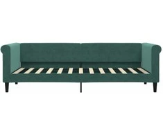 Sofa, tamsiai žalios spalvos, 80x200cm, aksomas