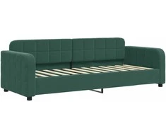 Sofa, tamsiai žalios spalvos, 80x200cm, aksomas
