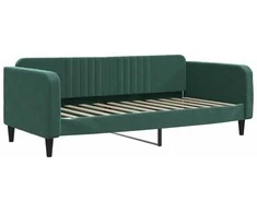 Sofa, tamsiai žalios spalvos, 90x200cm, aksomas