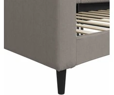 Lova Sofa, taupe spalvos, 80x200cm, audinys