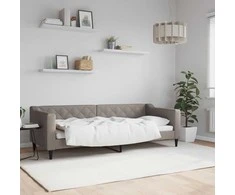 Lova Sofa, taupe spalvos, 80x200cm, audinys
