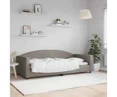 Lova Sofa, taupe spalvos, 90x200cm, audinys