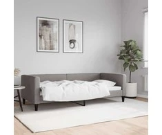 Lova Sofa, taupe spalvos, 90x200cm, audinys