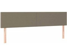 Lova su spyruoklėmis/čiužiniu/LED, taupe, 120x190cm, audinys