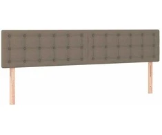 Lova su spyruoklėmis ir čiužiniu, taupe, 120x190cm, audinys