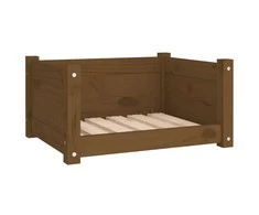 Lova šunims, medaus ruda, 55,5x45,5x28cm, pušies masyvas