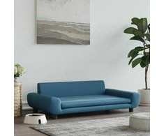 Lova šunims, mėlynos spalvos, 100x54x33cm, aksomas