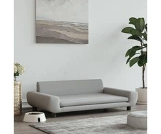 Lova šunims, šviesiai pilkos spalvos, 100x54x33cm, aksomas