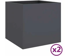 Loveliai, 2vnt., antracito, 42x40x39cm, valcuotas plienas