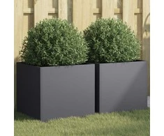 Loveliai, 2vnt., antracito, 42x40x39cm, valcuotas plienas