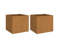 Loveliai, 2vnt., 32x30x29cm, Corten plienas