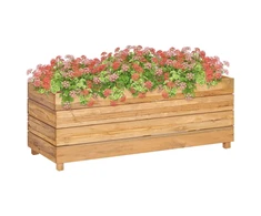 Aukštas lovelis, 100x40x38cm, perdirbtas tikmedis ir plienas