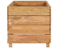 Aukštas lovelis, 100x40x38cm, perdirbtas tikmedis ir plienas