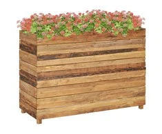 Aukštas lovelis, 100x40x72cm, perdirbtas tikmedis ir plienas