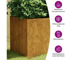 Lovelis, 80x40x40cm, Corten plienas