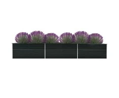 Lovelis, antracito, 480x80x45cm, galvanizuotas plienas, aukštas