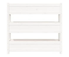 Lovelis, baltas, 112x25x104,5cm, pušies medienos masyvas