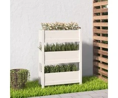 Lovelis, baltas, 77x25x104,5cm, pušies medienos masyvas