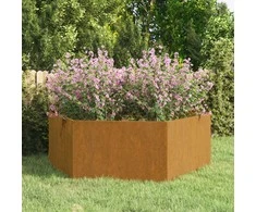 Lovelis, rūdžių spalvos, 138x120x45 cm, Corten plienas