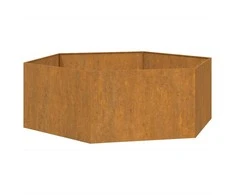 Lovelis, rūdžių spalvos, 138x120x45 cm, Corten plienas