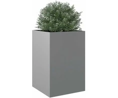 Lovelis, sidabrinės spalvos, 52x48x75cm, galvanizuotas plienas