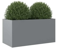 Lovelis, sidabrinės spalvos, 62x30x29cm, galvanizuotas plienas